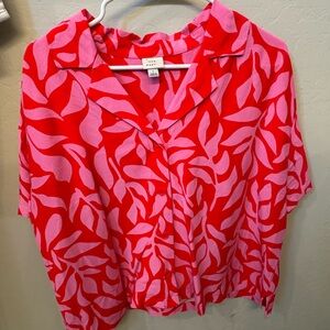 A New Day button up patterned shirt- Large